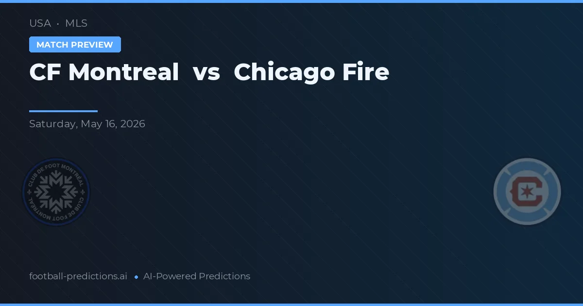 CF Montreal vs Chicago Fire — pronóstico y previa del partido