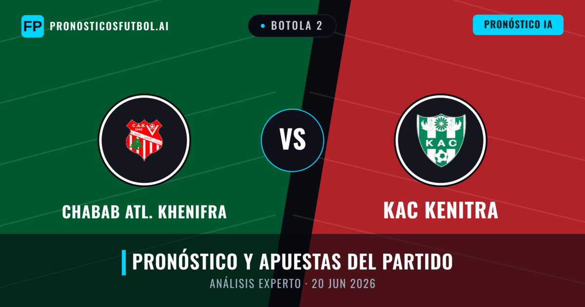 Chabab Atl. Khenifra vs KAC Kenitra — pronóstico y previa del partido