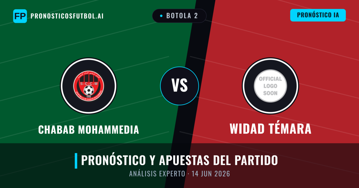 Chabab Mohammedia vs Widad Témara — pronóstico y previa del partido