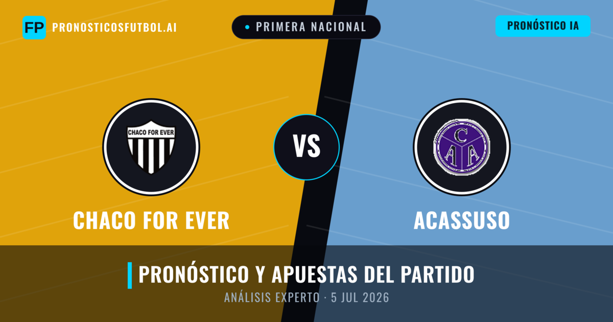 Chaco For Ever vs Acassuso — pronóstico y previa del partido