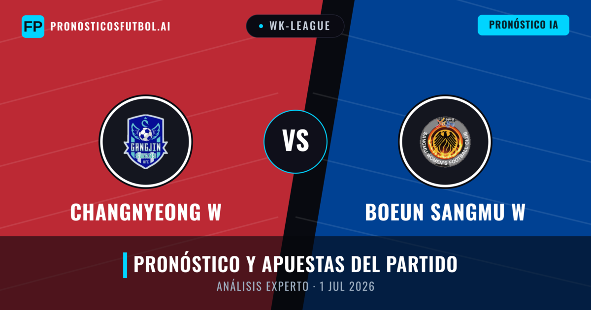 Changnyeong W vs Boeun Sangmu W — pronóstico y previa del partido