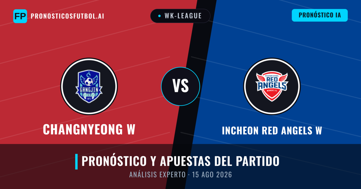 Changnyeong W vs Incheon Red Angels W — pronóstico y previa del partido