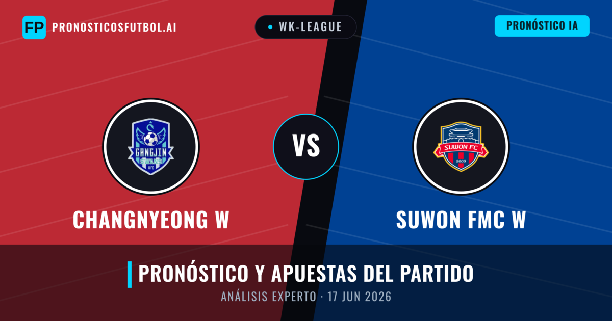 Changnyeong W vs Suwon FMC W — pronóstico y previa del partido
