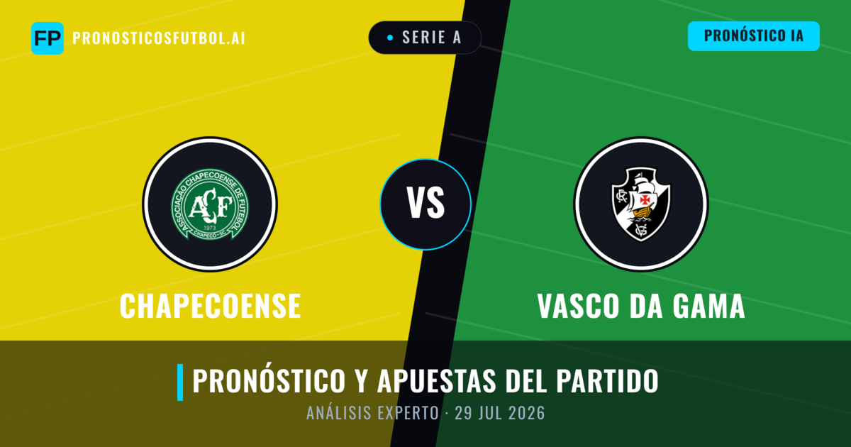 Chapecoense vs Vasco da Gama — pronóstico y previa del partido