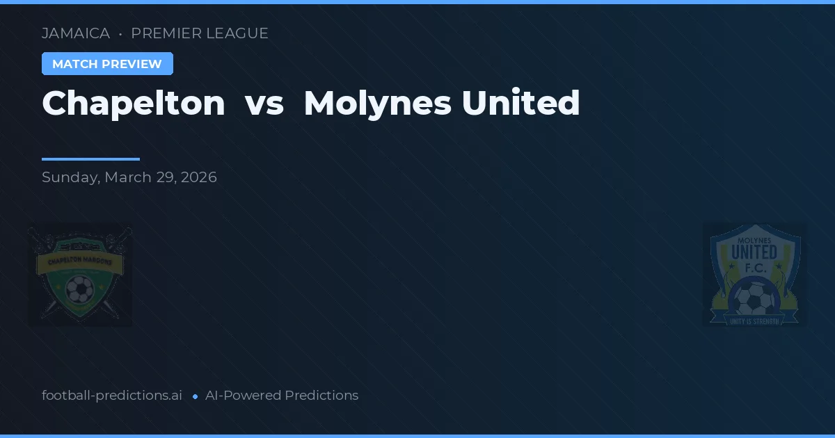Chapelton vs Molynes United — pronóstico y previa del partido