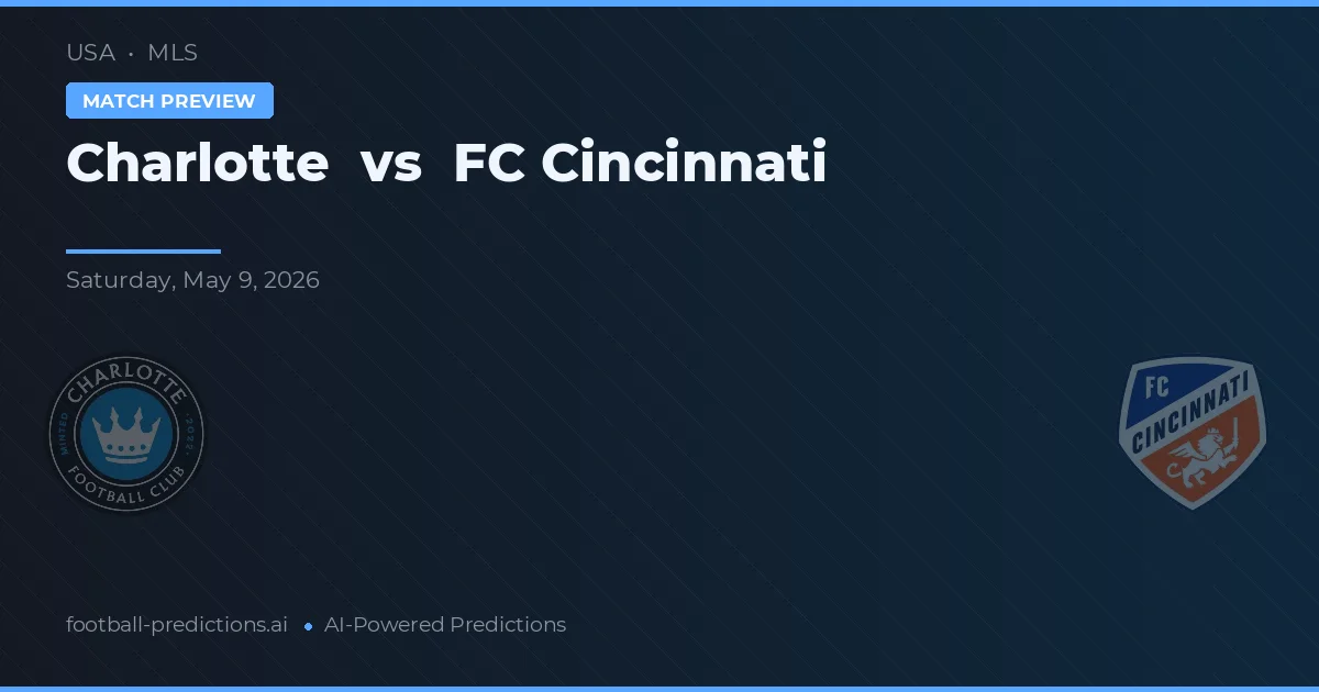 Charlotte vs FC Cincinnati — pronóstico y previa del partido