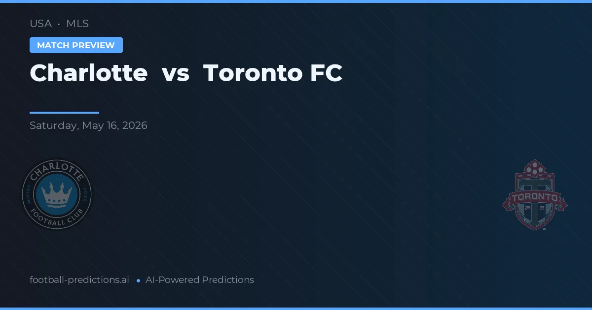 Charlotte vs Toronto FC — pronóstico y previa del partido