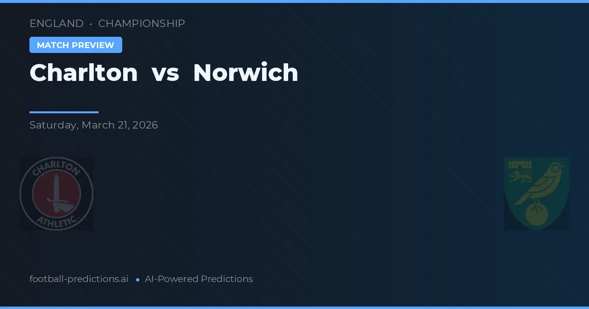 Charlton vs Norwich — pronóstico y previa del partido