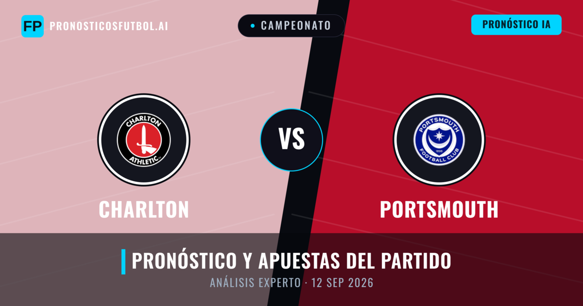 Charlton vs Portsmouth — pronóstico y previa del partido