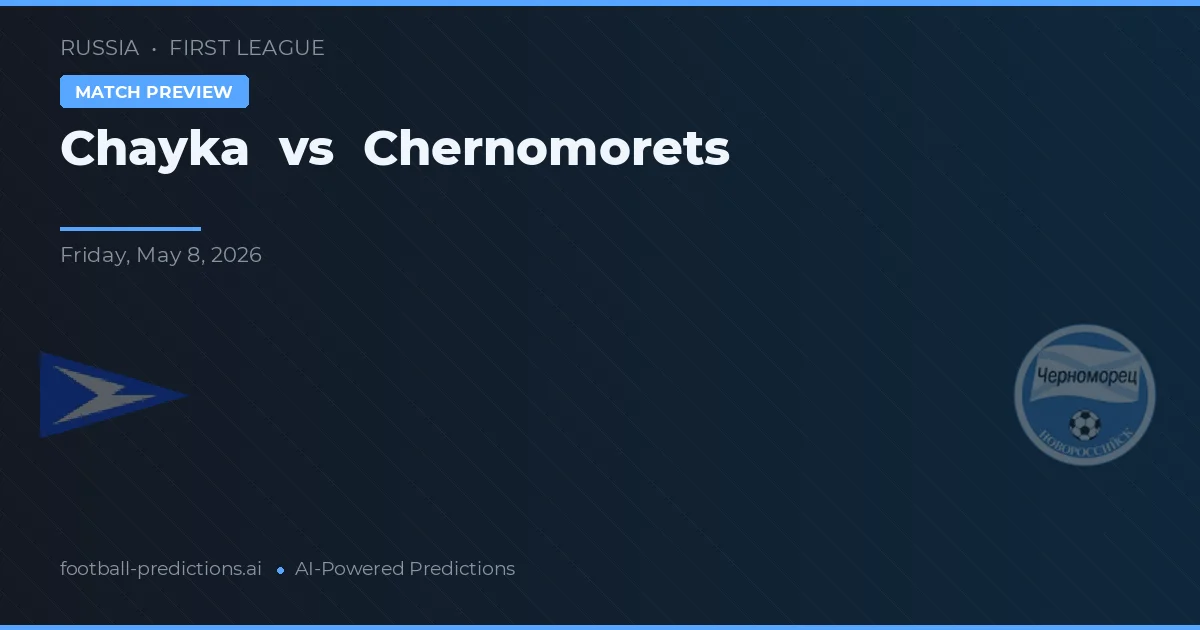 Chayka vs Chernomorets — pronóstico y previa del partido