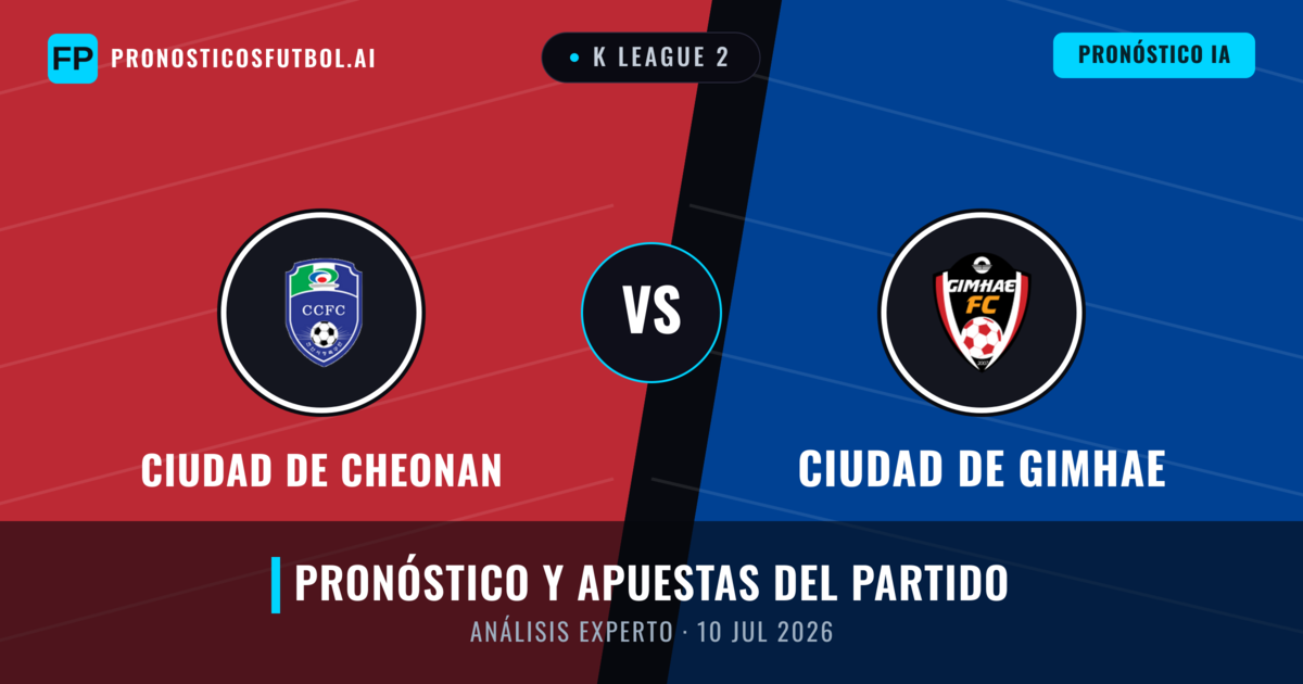 Ciudad de Cheonan vs Ciudad de Gimhae — pronóstico y previa del partido