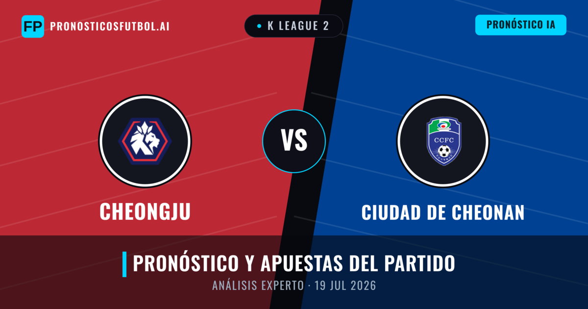Cheongju vs Ciudad de Cheonan — pronóstico y previa del partido