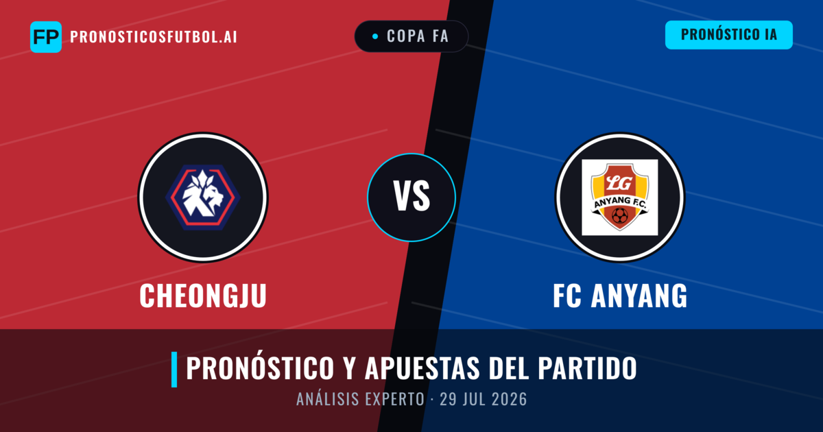Cheongju vs FC Anyang — pronóstico y previa del partido