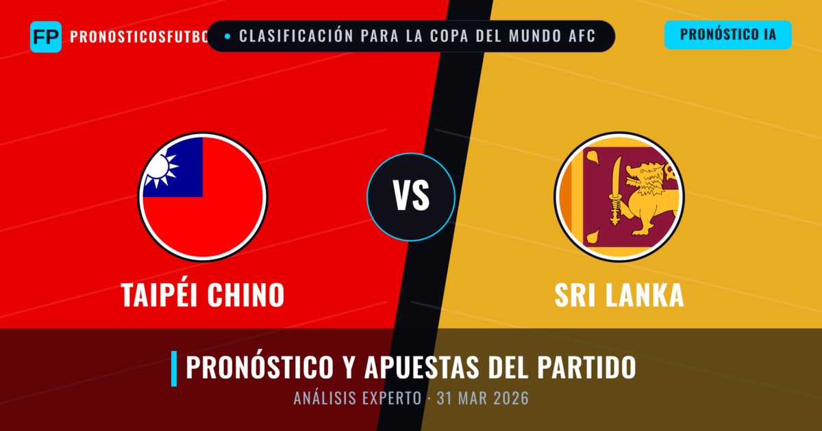 Taipéi Chino vs Sri Lanka — pronóstico y previa del partido