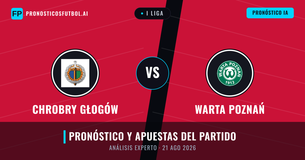 Chrobry Głogów vs Warta Poznań — pronóstico y previa del partido