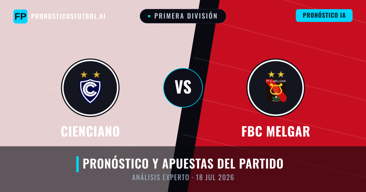 Cienciano vs FBC Melgar — pronóstico y previa del partido