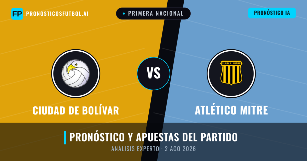 Ciudad de Bolívar vs Atlético Mitre — pronóstico y previa del partido