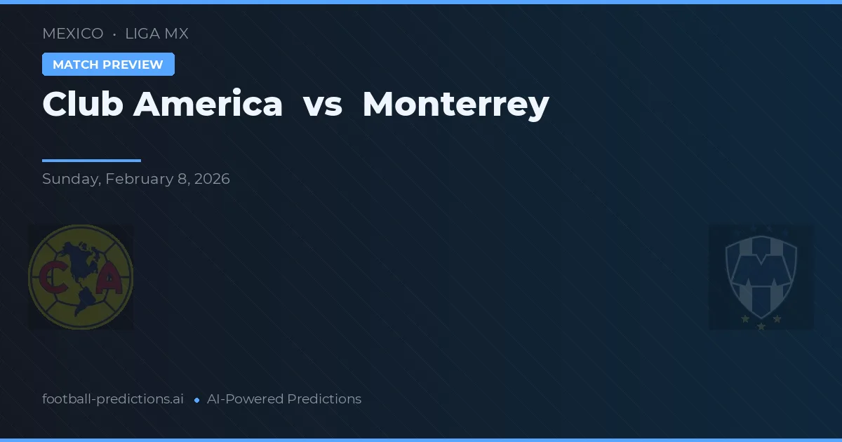 Club América vs Monterrey — pronóstico y previa del partido