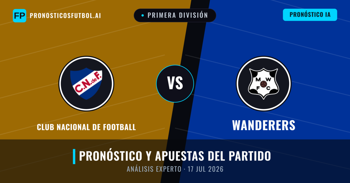 Club Nacional de Football vs Wanderers — pronóstico y previa del partido
