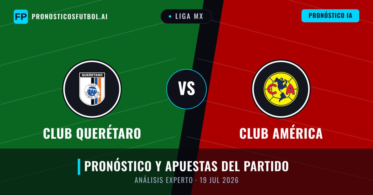 Club Querétaro vs Club América — pronóstico y previa del partido