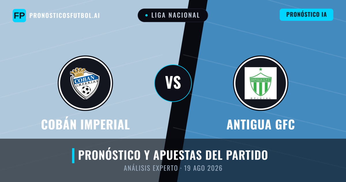 Cobán Imperial vs Antigua GFC — pronóstico y previa del partido