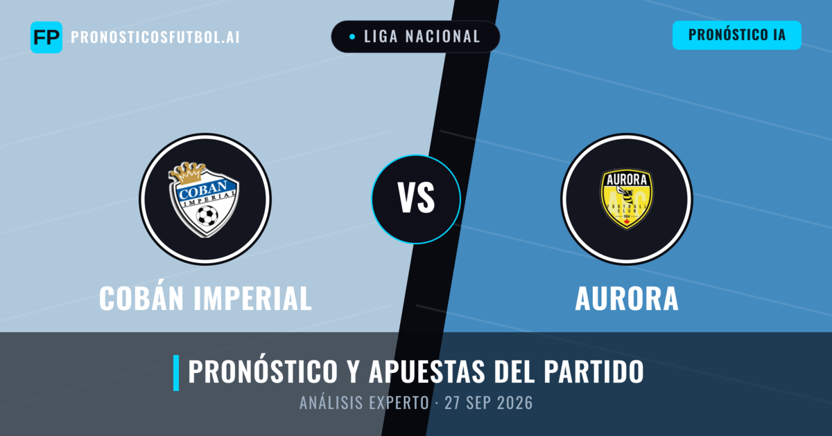 Cobán Imperial vs Aurora — pronóstico y previa del partido
