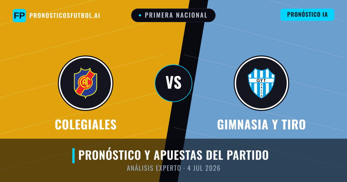 Colegiales vs Gimnasia y Tiro — pronóstico y previa del partido