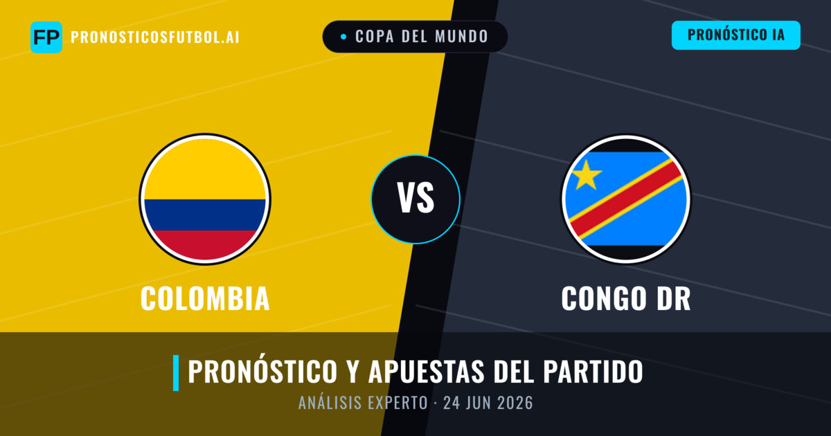 Colombia vs Congo DR — pronóstico y previa del partido