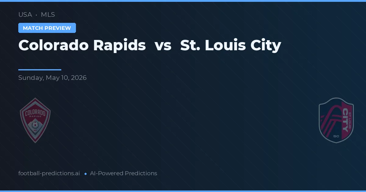 Colorado Rapids vs St. Louis City — pronóstico y previa del partido
