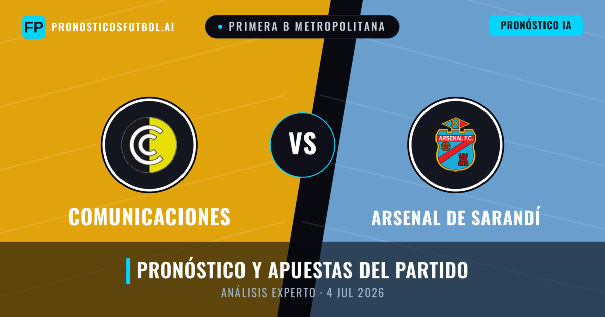 Comunicaciones vs Arsenal de Sarandí — pronóstico y previa del partido