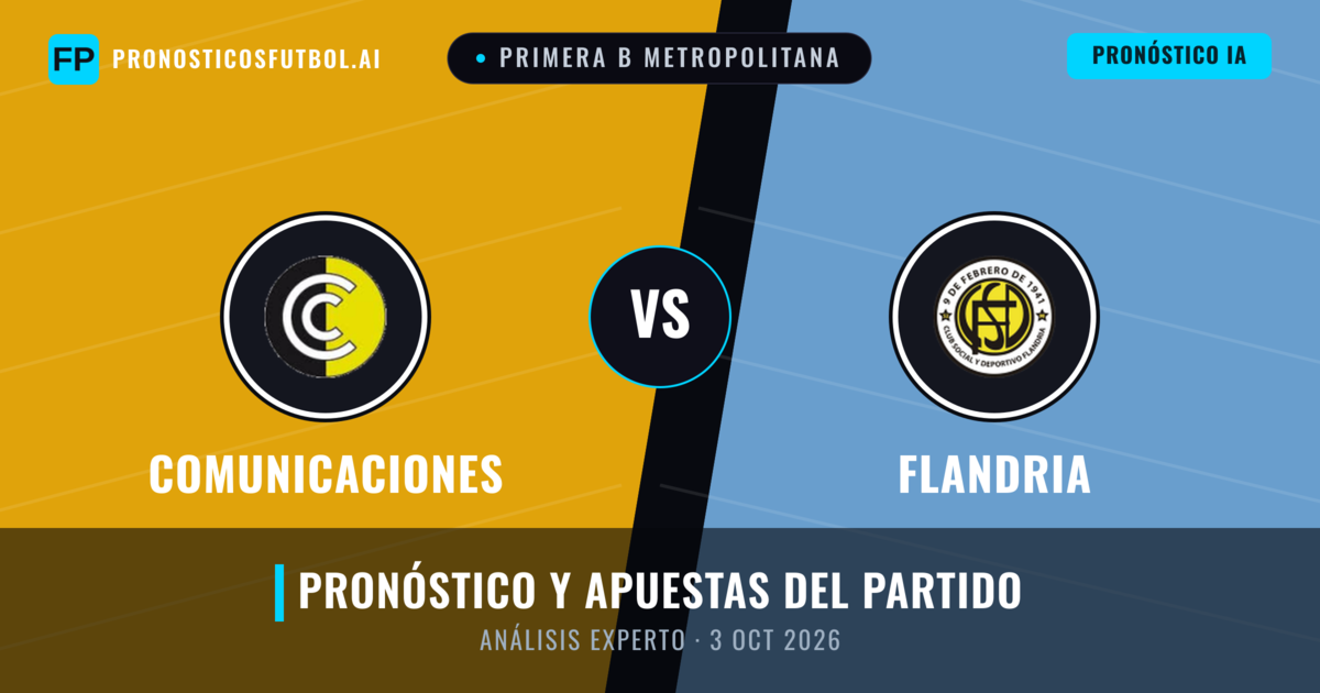 Comunicaciones vs Flandria — pronóstico y previa del partido
