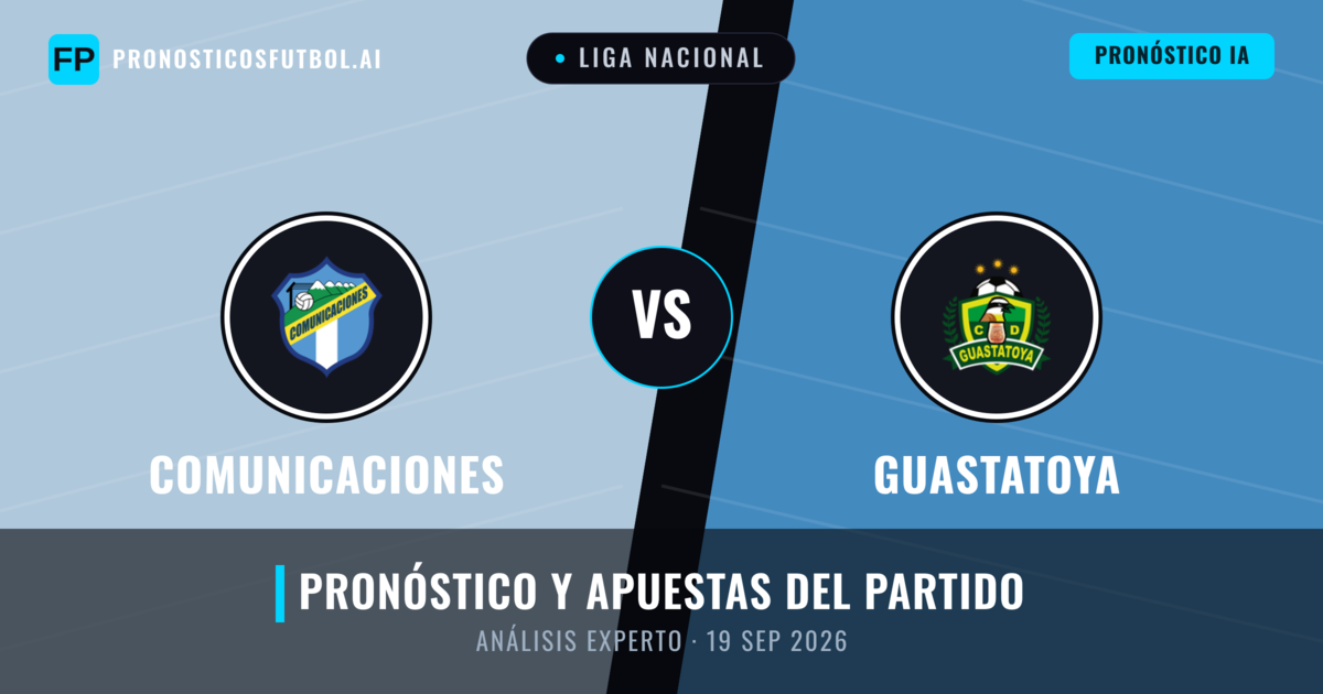 Comunicaciones vs Guastatoya — pronóstico y previa del partido