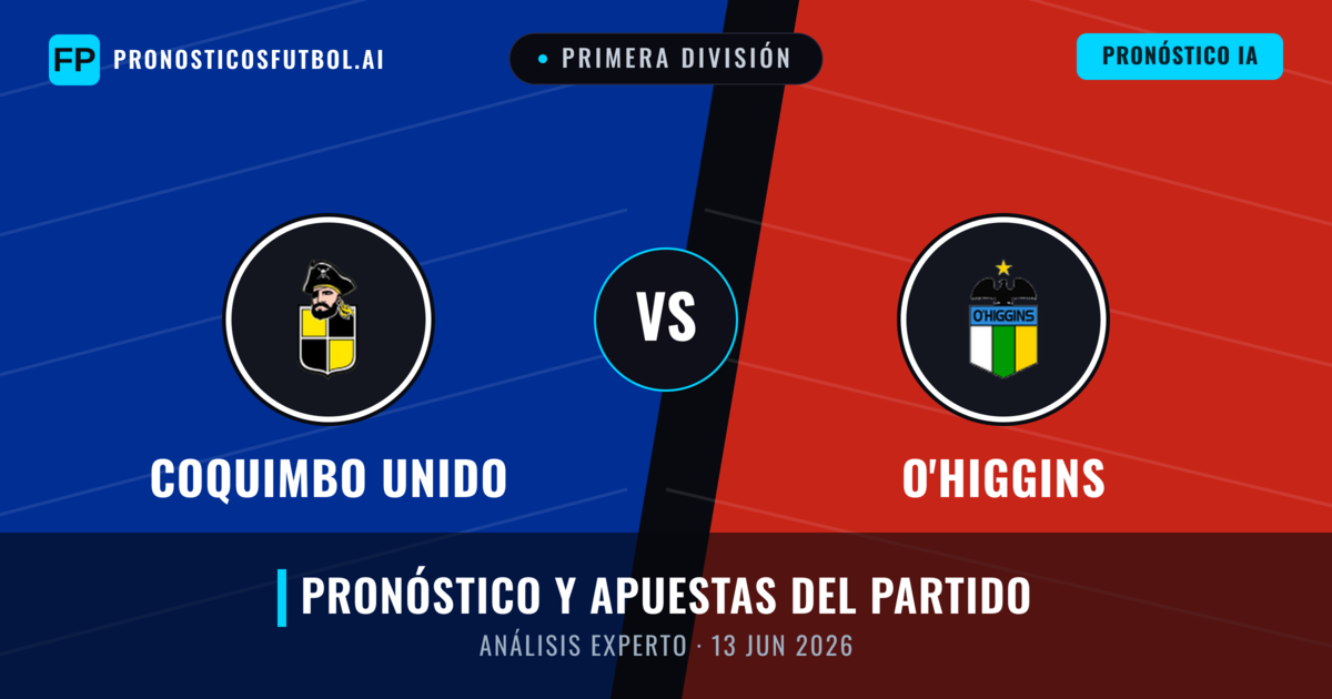 Coquimbo Unido vs O'Higgins — pronóstico y previa del partido