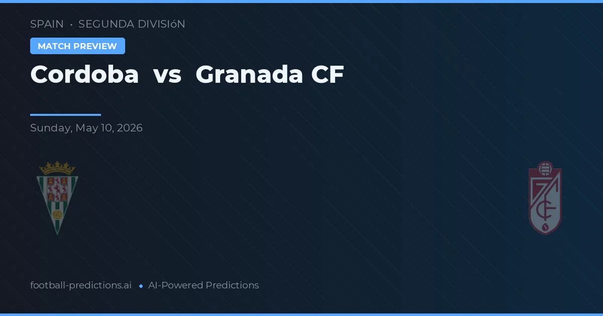 Córdoba vs Granada CF — pronóstico y previa del partido