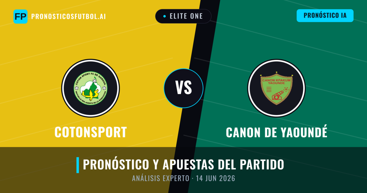Cotonsport vs Canon de Yaoundé — pronóstico y previa del partido