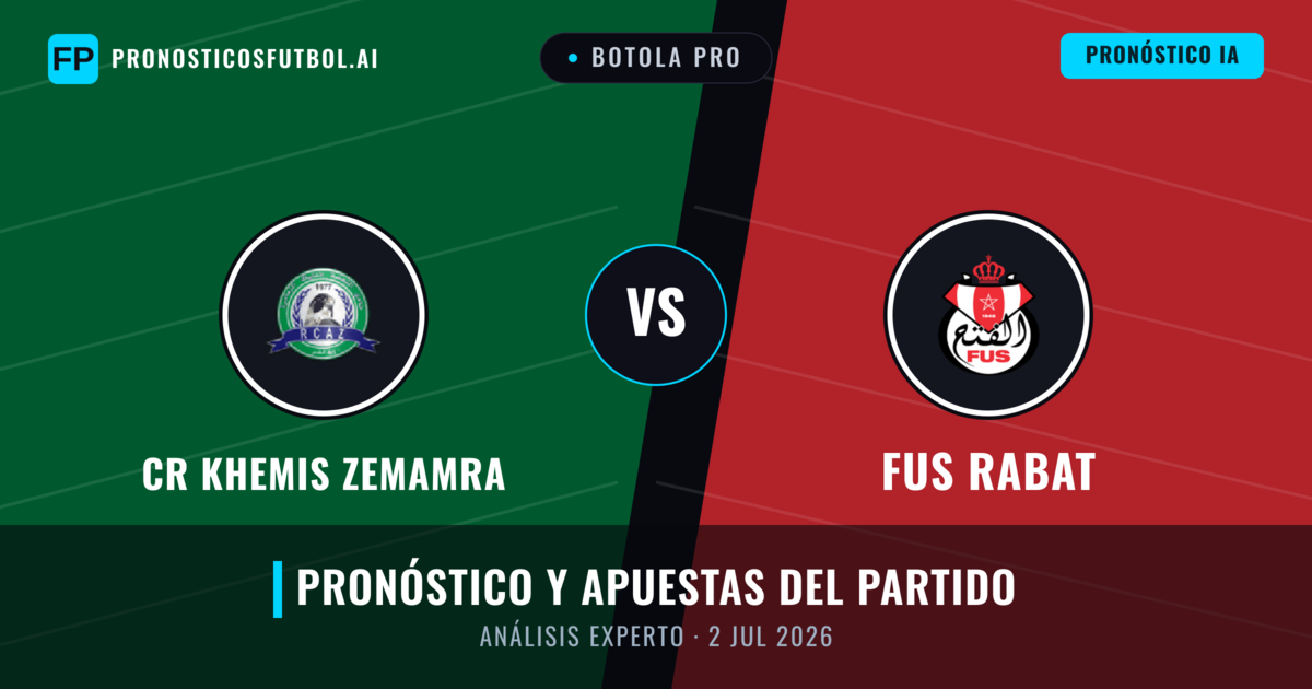 CR Khemis Zemamra vs FUS Rabat — pronóstico y previa del partido
