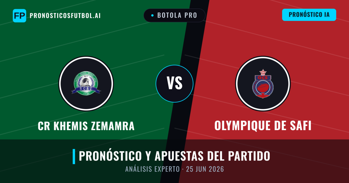 CR Khemis Zemamra vs Olympique de Safi — pronóstico y previa del partido