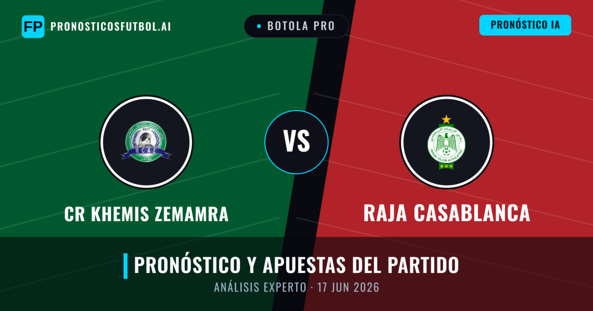 CR Khemis Zemamra vs Raja Casablanca — pronóstico y previa del partido