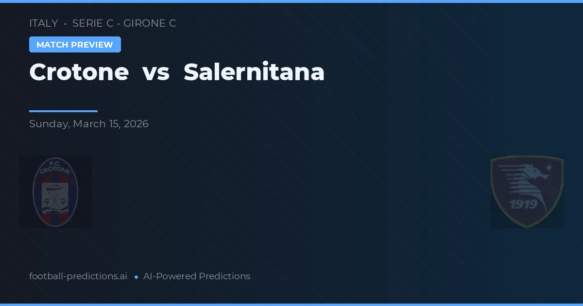 Crotone vs Salernitana — pronóstico y previa del partido