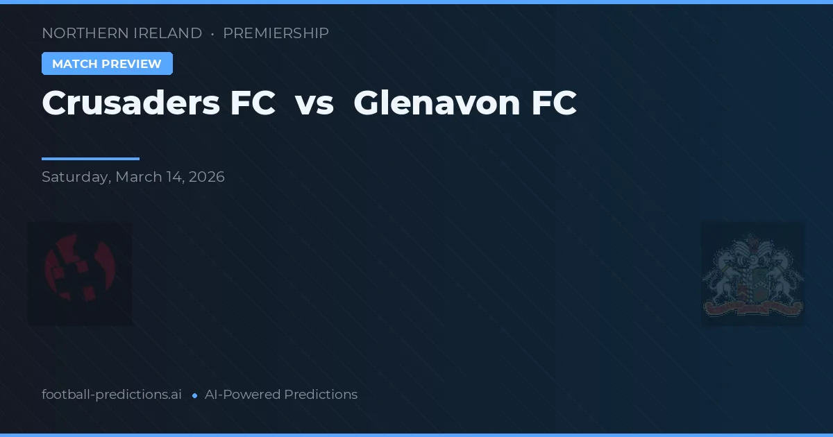 Crusaders FC vs Glenavon FC — pronóstico y previa del partido