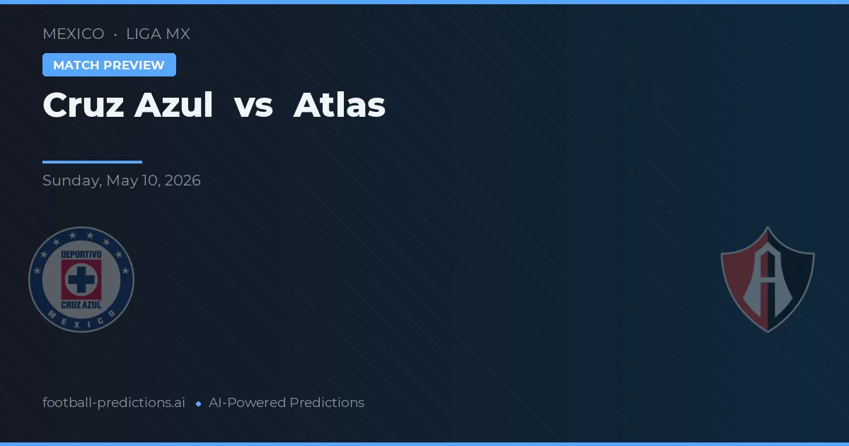 Cruz Azul vs Atlas — pronóstico y previa del partido
