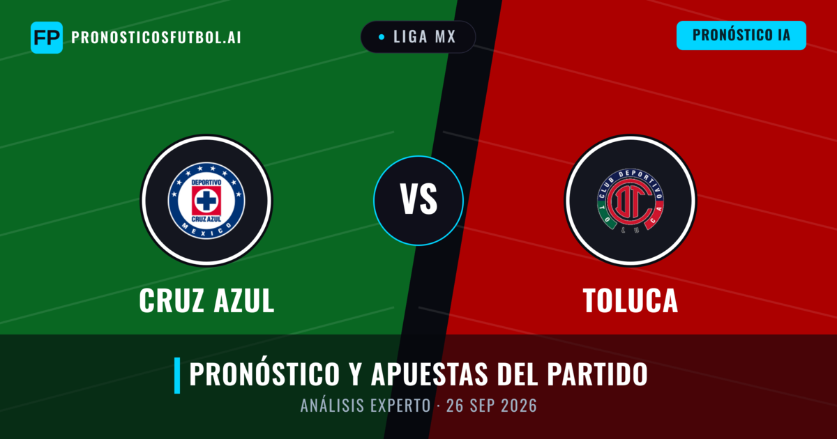 Cruz Azul vs Toluca — pronóstico y previa del partido