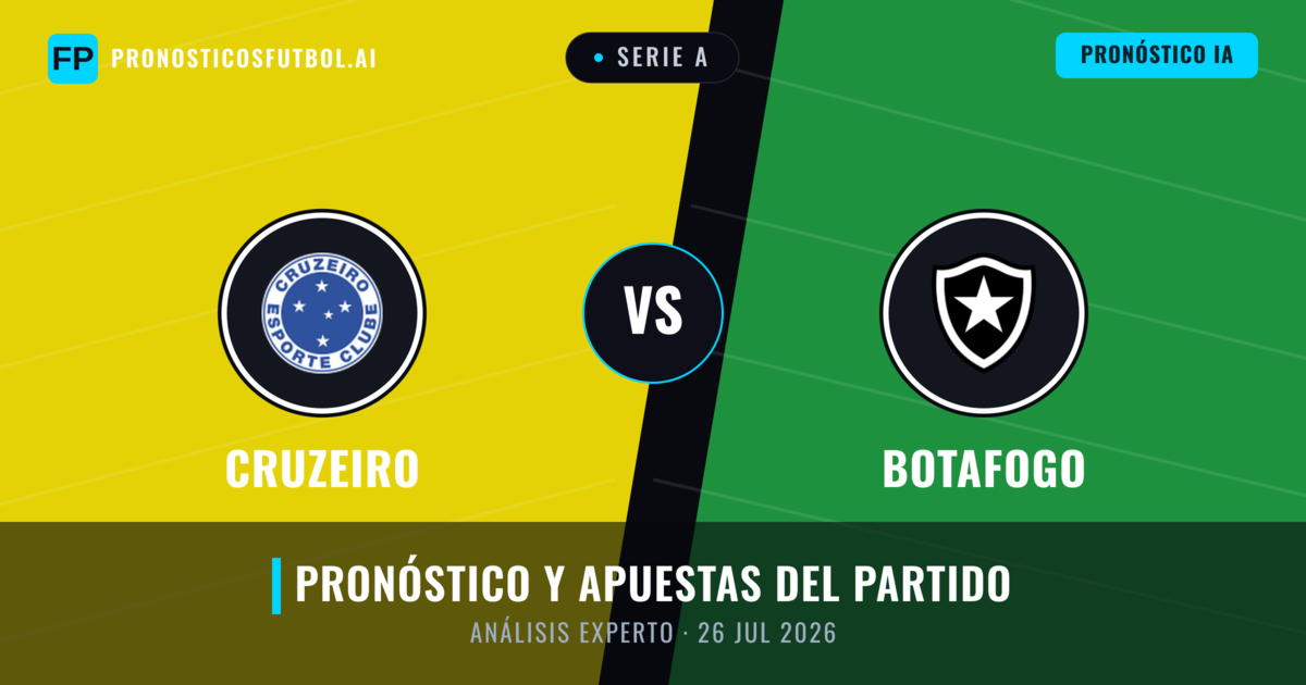 Cruzeiro vs Botafogo — pronóstico y previa del partido