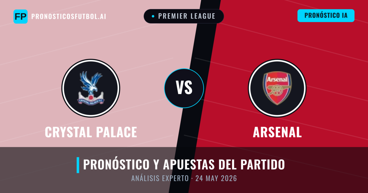 Crystal Palace vs Arsenal — pronóstico y previa del partido