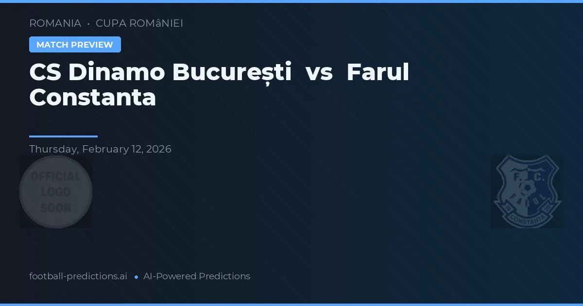 CS Dinamo Bucarest vs Farul Constanța — pronóstico y previa del partido