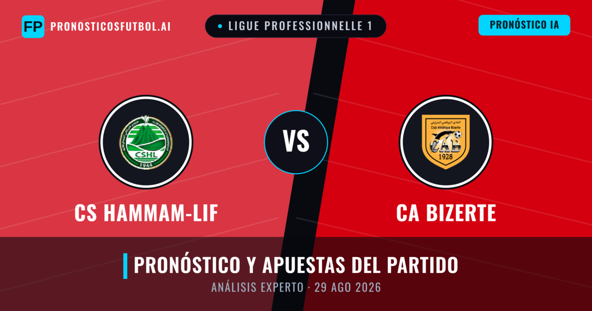 CS Hammam-Lif vs CA Bizerte — pronóstico y previa del partido