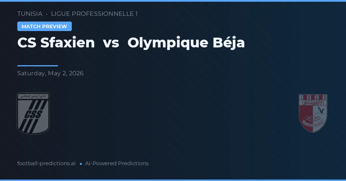 CS Sfaxien vs Olympique Béja — pronóstico y previa del partido