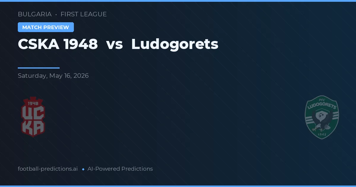 CSKA 1948 vs Ludogorets — pronóstico y previa del partido