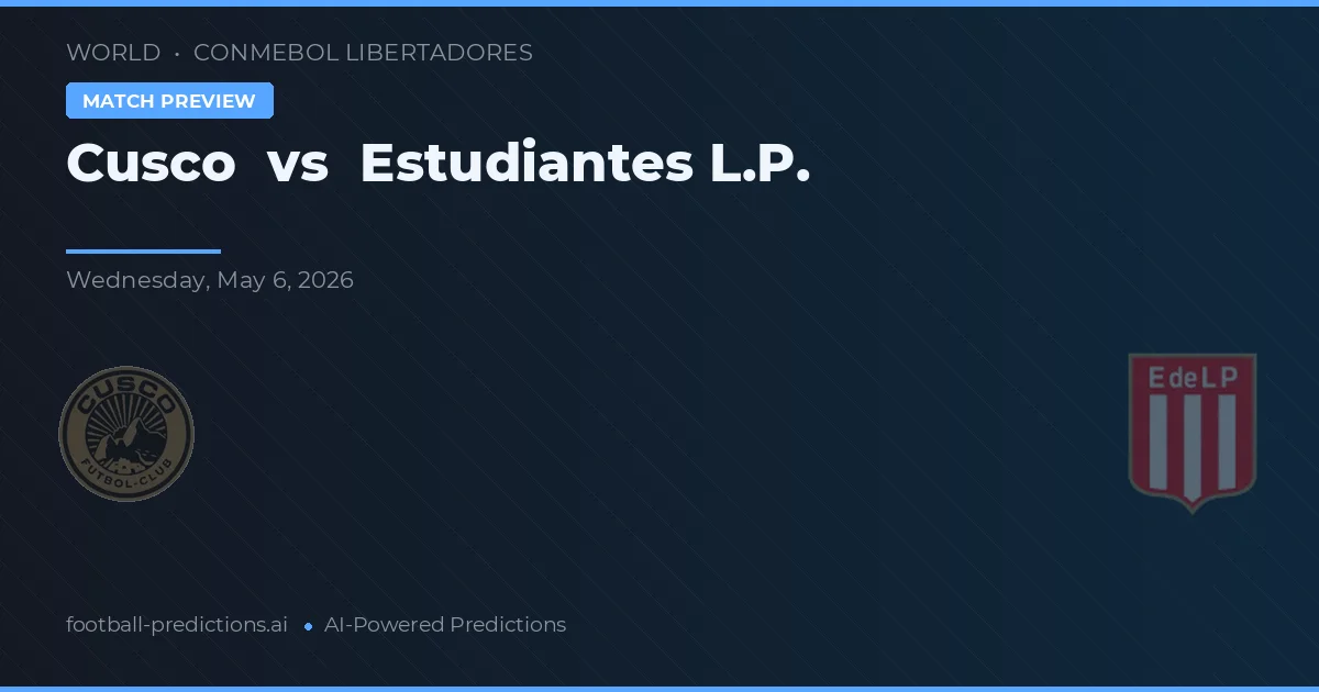 Cusco vs Estudiantes La Plata preview