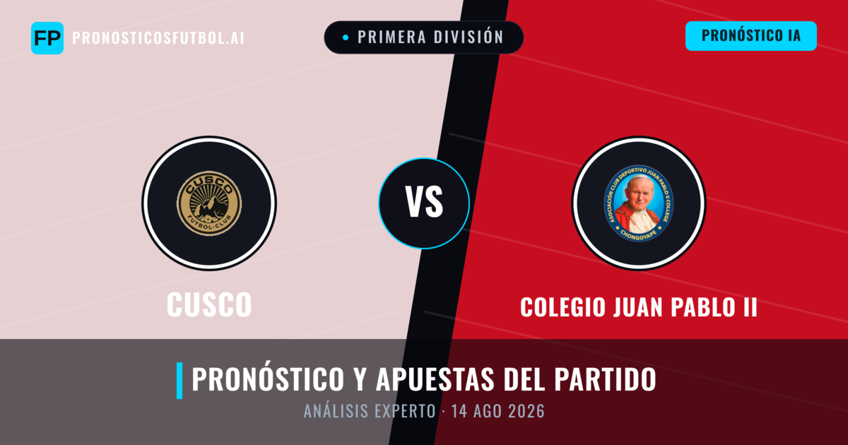 Cusco vs Colegio Juan Pablo II — pronóstico y previa del partido